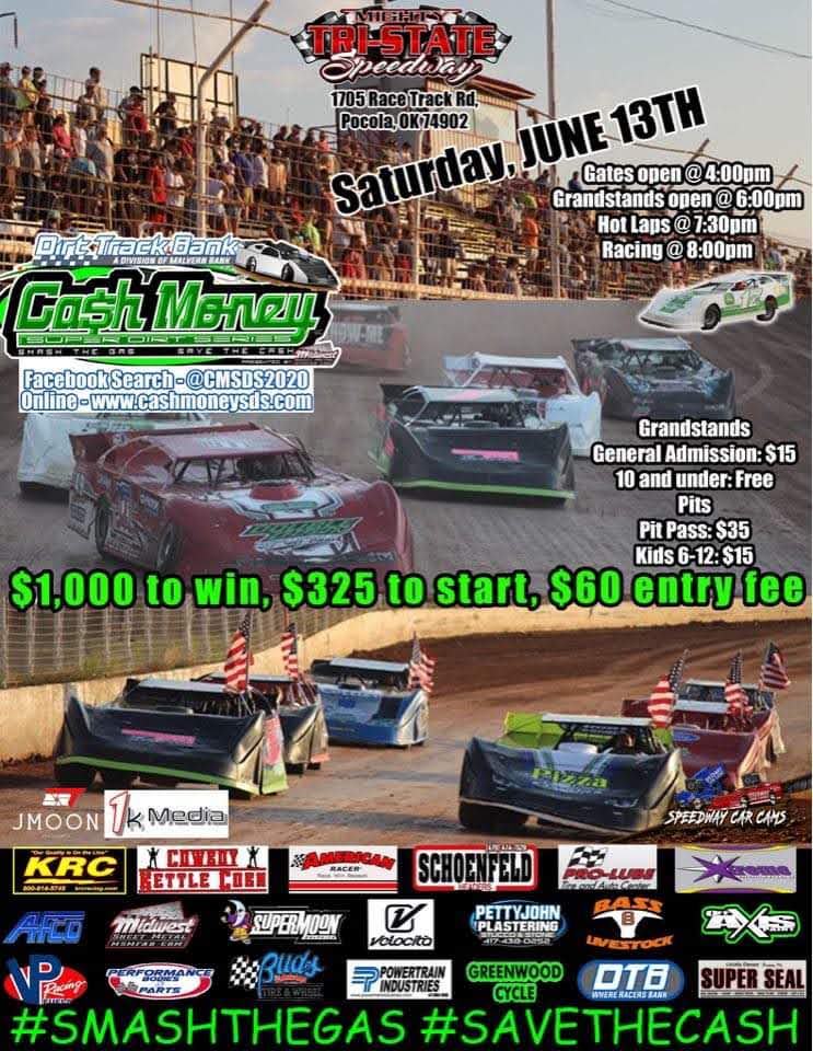 Cash Money SuperDirt Series Late Models!